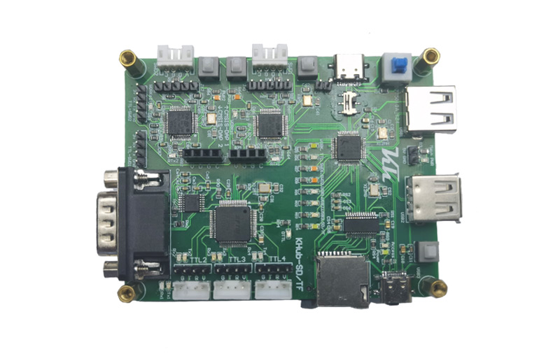 多功能 USB 轉(zhuǎn) 4路TLL +1 路RS232 + 2路STM 下載器 + SD/TF 讀卡器